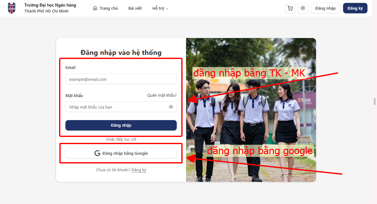 Hướng dẫn Đăng nhập Hệ thống Hướng dẫn Đăng nhập Hệ thống